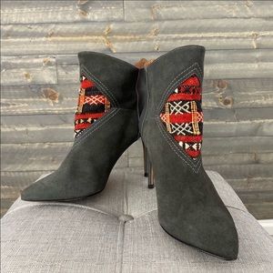 RARE HOWSTy/ Anthropologie heeled boots etnia